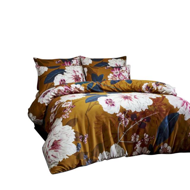 Rackhams Kyoto Duvet Cover Set - Multicoloured - Double - Multicoloured - 100% Cotton - image 1