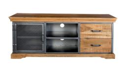 Rackhams Dunphy Industrial TV Media Unit - 140 cm - 60 cm - Wood - thumbnail 3