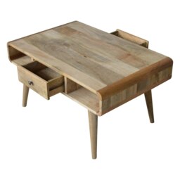 Rackhams Curved Oak-ish Coffee Table - thumbnail 3