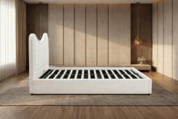 Rackhams Luxury Curved Ottoman Storage Bed Frame with Gas Lift - King - thumbnail 3