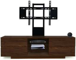 "Rackhams Avitus Walnut with 4-Walnut Drawers and 3-Shelves up to 65"" LED, LCD, Plasma TV Stand with Mounting Arm" - thumbnail 2