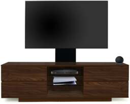 "Rackhams Avitus Walnut with 4-Walnut Drawers and 3-Shelves up to 65"" LED, LCD, Plasma TV Stand with Mounting Arm" - thumbnail 5