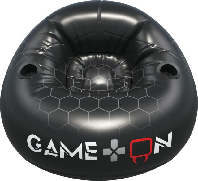 Rackhams Inflatable Gaming Chair with Cup Holders - Bean Bag Style Blow Up Seat for Kids & Teens - Supports up to 75kg - image 1