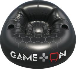Rackhams Inflatable Gaming Chair with Cup Holders - Bean Bag Style Blow Up Seat for Kids & Teens - Supports up to 75kg