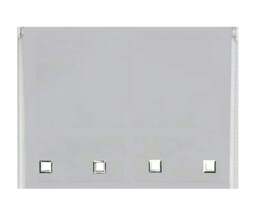 Rackhams Light Grey Square Eyelet Edge Roller Blind - 130cm - thumbnail 1