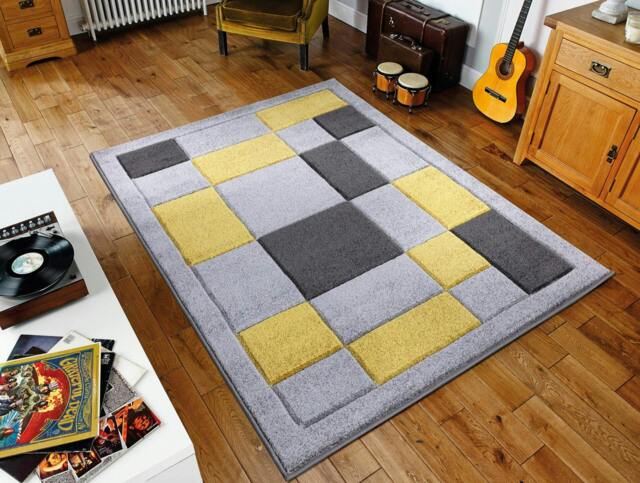 Rackhams Havana Carved Rug - Grey Ochre - 60cm x 110cm (2ft x 3.5ft) - image 1