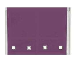 Rackhams Aubergine Square Eyelet Edge Roller Blind - 210cm