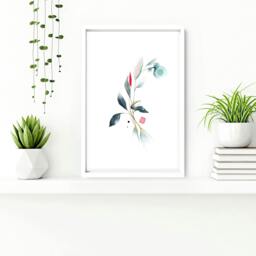 Rackhams Bathroom wall decor UK - Set of 3 Botanical art prints - 20 x 30 in / 50 x 76 cm - Polyester Canvas 260 gsm - Canvas wrapped - thumbnail 5