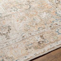 Rackhams Kemer-Washable Beige Grey Blue Traditional Vintage Boho Rug - 200 x 275 cm - thumbnail 3