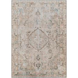 Rackhams Kemer-Washable Beige Grey Blue Traditional Vintage Boho Rug - 200 x 275 cm - thumbnail 2