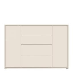 Rackhams Alice Springs Wide Sideboard with 4 Drawers & 2 Doors with Push-to-Open in Sand - W 143.9 X  H 99.1 X  D 34.9cm - Sand - 1 - thumbnail 3
