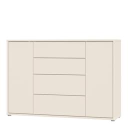Rackhams Alice Springs Wide Sideboard with 4 Drawers & 2 Doors with Push-to-Open in Sand - W 143.9 X  H 99.1 X  D 34.9cm - Sand - 1 - thumbnail 4
