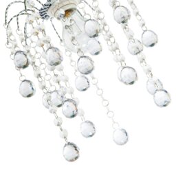 Rackhams Chic Waterfall Pendant Light Shade with Clear Acrylic Balls and Beads - thumbnail 4