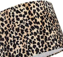 Rackhams Modern and Distinctive Leopard Print Table/Pendant Lamp Shade in Soft Velvet - thumbnail 3