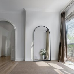 Rackhams Metal Arch Full Length Mirror 180cm x 90cm - Black - thumbnail 4