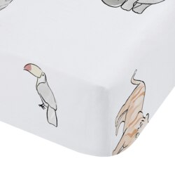 Rackhams Zoo Animals Cotton Fitted Sheet - Double - thumbnail 3