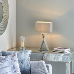 Rackhams Kaden Grey Table Lamp