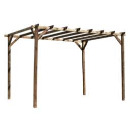 Rackhams Magdalie Wooden Pergola 4m x 3m Garden Pergola Canopy Shelter - thumbnail 3