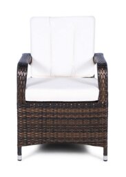 Rackhams Arizona Outdoor Rattan Garden Dining Chair - Grey - 1 - thumbnail 2