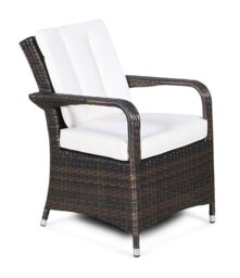 Rackhams Arizona Outdoor Rattan Garden Dining Chair - Grey - 1 - thumbnail 4