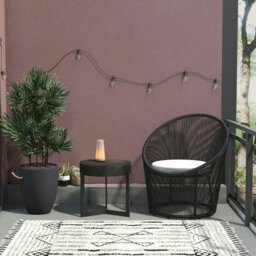 Rackhams Taura Resin Lounge Chair in black - Black - thumbnail 4