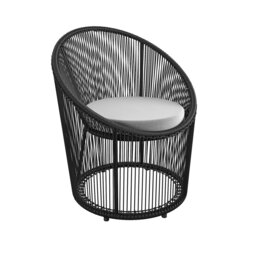 Rackhams Taura Resin Lounge Chair in black - Black - thumbnail 1
