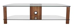 Rackhams Century TV-Stand Walnut/Glass - 1500mm - Brown