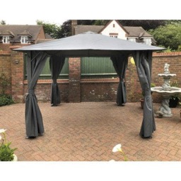 Rackhams Highfield Gazebo Canopy - Grey - 2.5m x 2.5m - thumbnail 2