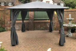 Rackhams Highfield Gazebo Canopy - Grey - 2.5m x 2.5m