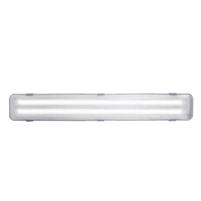 Rackhams Works Ip65 2x10W LED - Batten Light Fitting - Grey - 1 - image 1