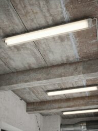 Rackhams Works Ip65 2x10W LED - Batten Light Fitting - Grey - 1 - thumbnail 3