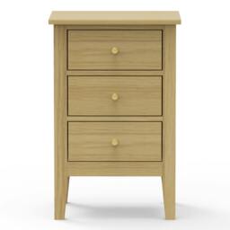 Rackhams Henley 3-Drawer Tall Bedside Cabinet - thumbnail 6