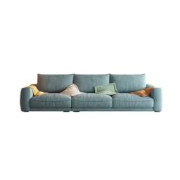 Rackhams Ethan Knole Two Seater, Three Seater, Four Seater Sofa, Velvet - Blue - Two Seater 240cm - thumbnail 6