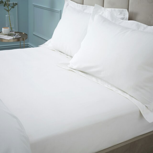 Rackhams 180 Thread Count Egyptian Cotton Fitted Sheet - Super King - image 1
