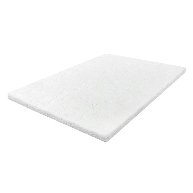 Rackhams Mattress Topper Memory Foam Cooling Bamboo 2 Layer Single Double King 5cm - Single - image 1