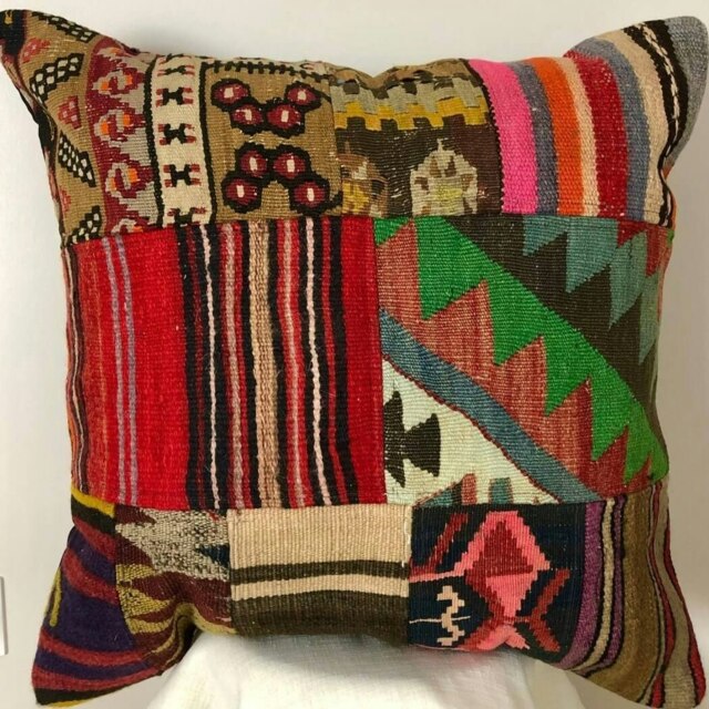 Rackhams Galia Kilim Wool Cushion Cover - 60 x 60 cm - Set of 2 - image 1