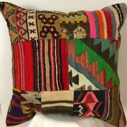 Rackhams Galia Kilim Wool Cushion Cover - 60 x 60 cm - Set of 2