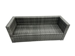 Rackhams 9 Seater?Outdoor Rattan Sofa Set Adjustable Rising Lifting Side Tables Chairs Footstool Dark Grey Mixed - thumbnail 5