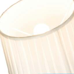 "Rackhams Traditional Classic Cream Faux Silk Pleated Inner Lined Lamp Shade - 12""" - thumbnail 3