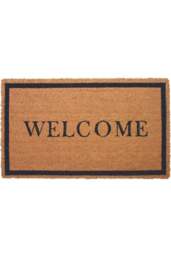 Rackhams Coir Doormat Welcome Border Design 45X75 cm - thumbnail 1