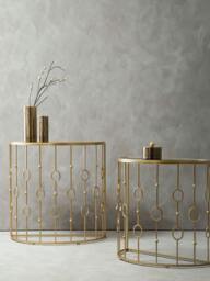 Rackhams Faiza Set of 2 Art Deco Console Tables