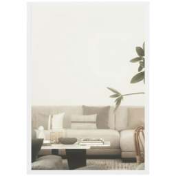 Rackhams 60x40cm Wall Bathroom Mirror for Home Decor, Vanity Mirror, White - thumbnail 2