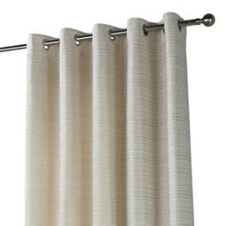 Rackhams Jupiter Chenille Eyelet Curtains - Ivory/Gold - 229cm x 183cm - Ivory/Gold - 100% Polyester - thumbnail 3