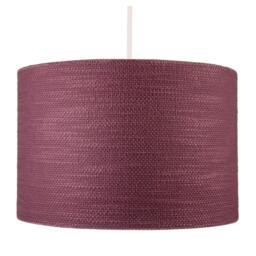 Rackhams Tawny Port Burgundy Textured Linen Pendant Light Shade with Diffuser - thumbnail 6