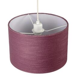Rackhams Tawny Port Burgundy Textured Linen Pendant Light Shade with Diffuser - thumbnail 3