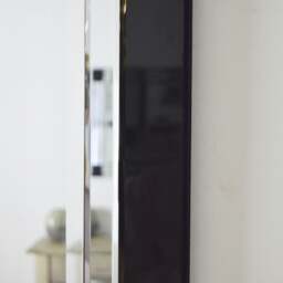 Rackhams Large Black Venetian Glass Frame Wall Mirror - 100cm x 70cm - thumbnail 6