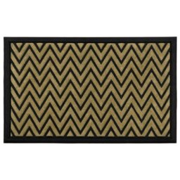 Rackhams Non-Slip Super Absorbent 40x60cm Scraper Doormats - 1 x Zig Zag