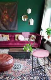Rackhams Duggal Collection Light Purple Side Table - thumbnail 3