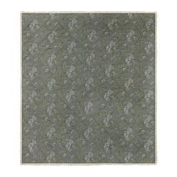 Rackhams Hermione Cotton Ruffled Bedspread - Moss - 150cm x 200cm - Moss - 100% Mixed