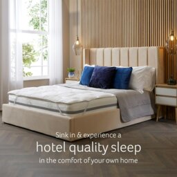 Rackhams Luxurious Hotel Temperature Control 2.5cm Mattress Topper - Super King - Mattress Topper - thumbnail 2